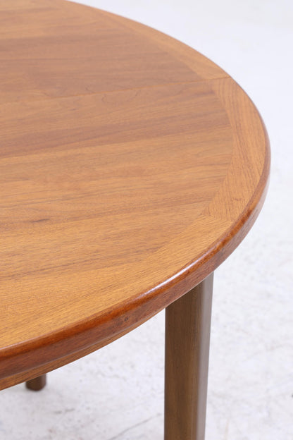 Runder Vintage Küchentisch 60er Jahre | Mid Century Esstisch Tisch Retro 70er Holz Ausziehbar