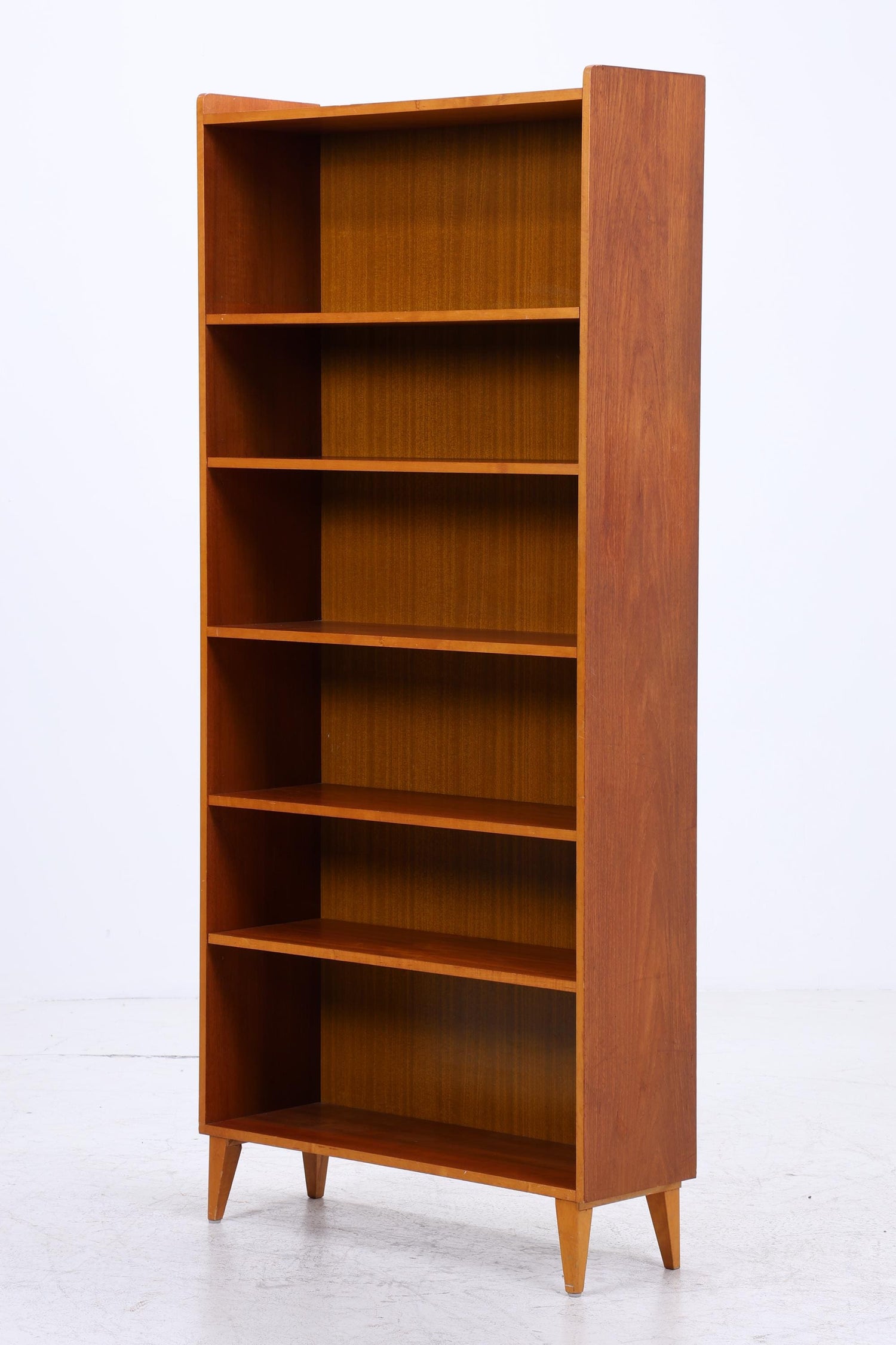Vintage Teak Bücherregal | Mid Century Regal | 60er Retro Holz Aufbewahrung