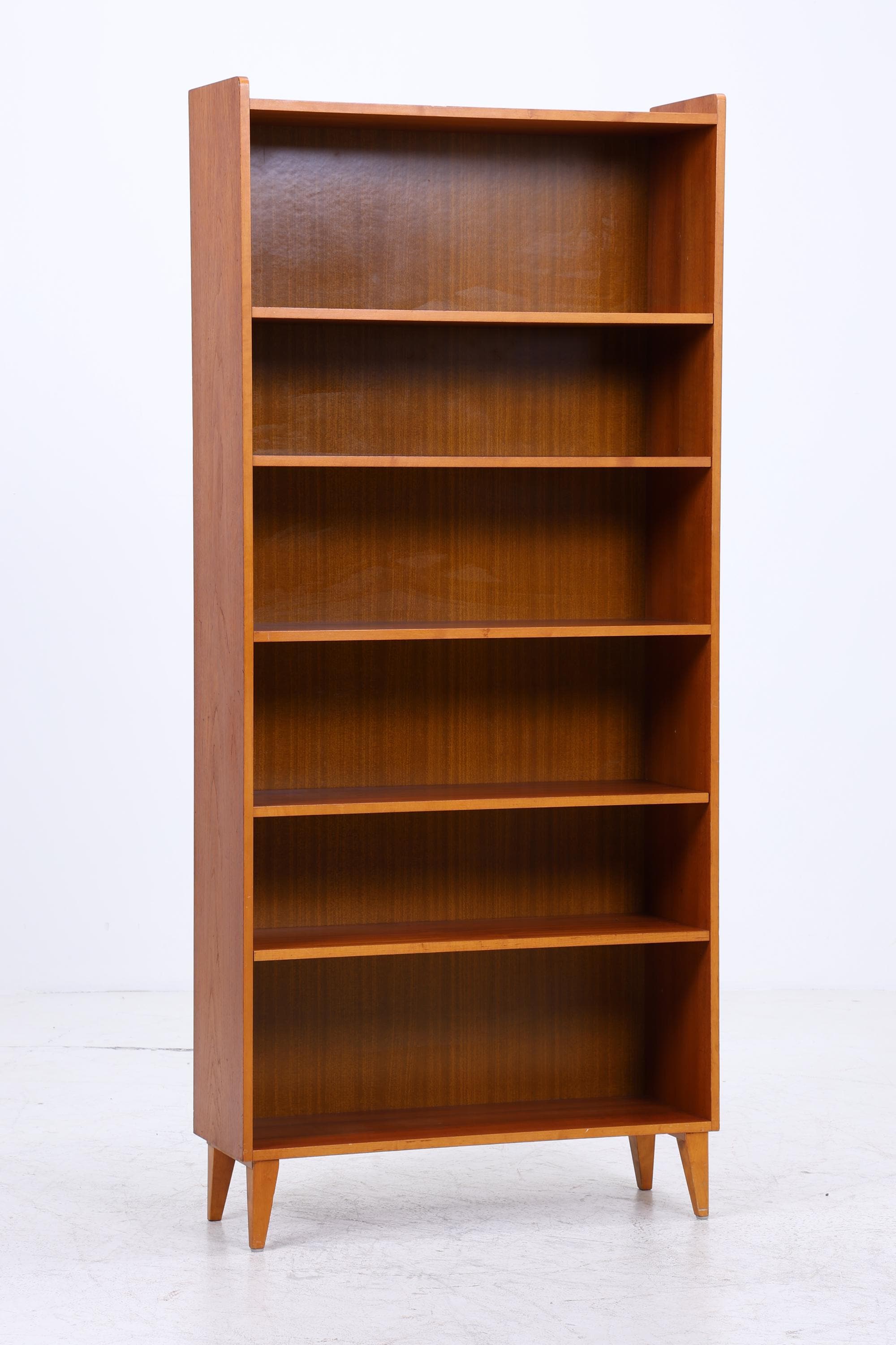 Vintage Teak Bücherregal | Mid Century Regal | 60er Retro Holz Aufbewahrung
