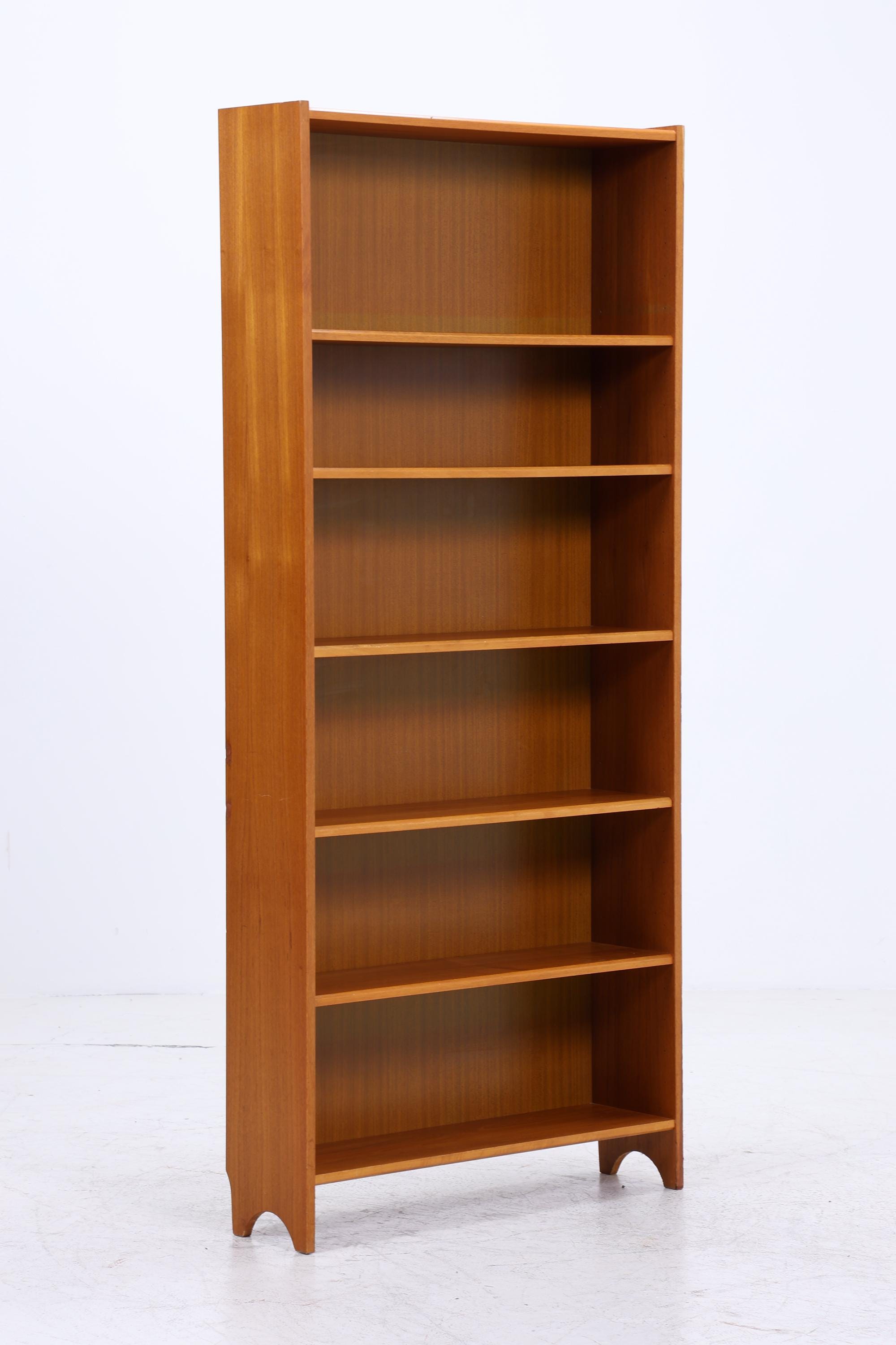 Vintage Teak Bücherregal | Mid Century Regal | 60er Retro Holz Aufbewahrung
