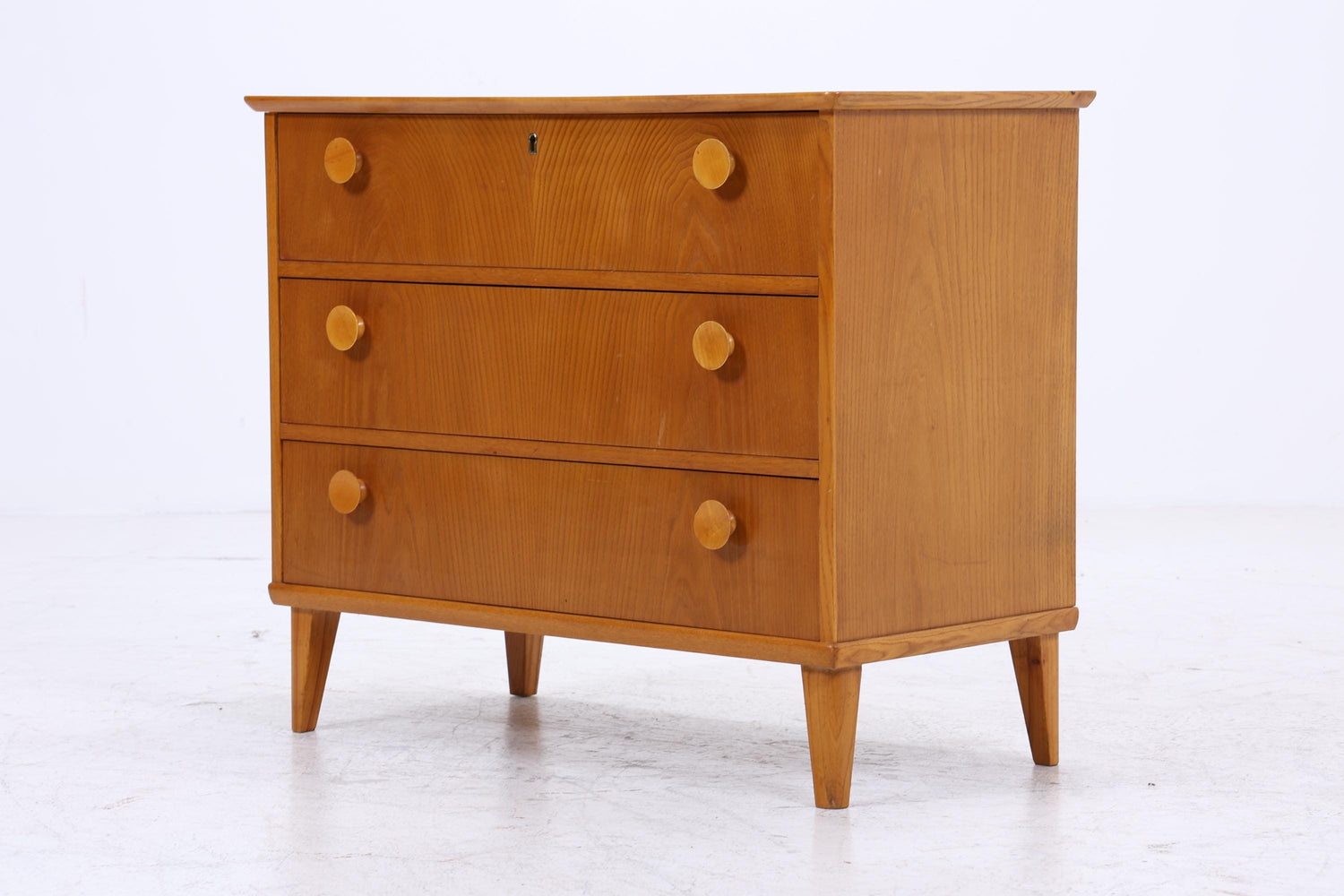Mid Century Schubladen Kommode 60er | Vintage Schrank | Retro Holz Aufbewahrung