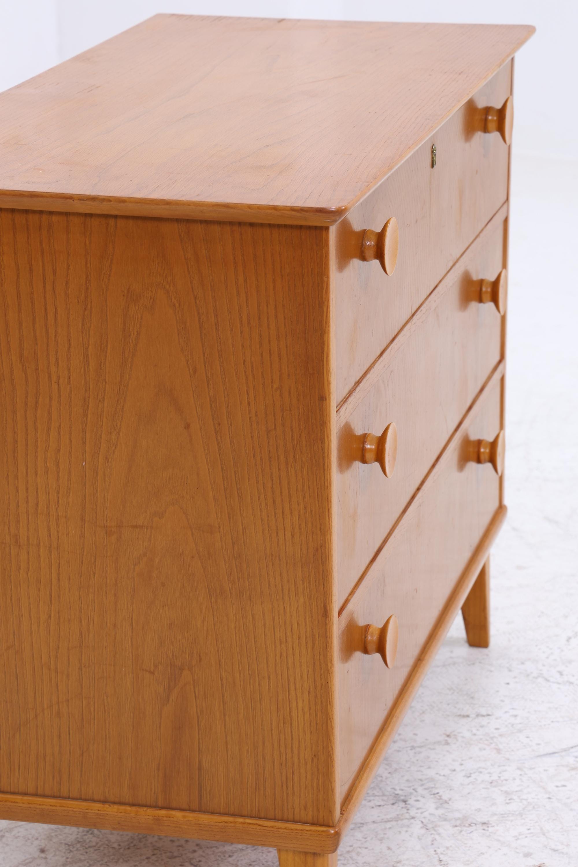 Mid Century Schubladen Kommode 60er | Vintage Schrank | Retro Holz Aufbewahrung