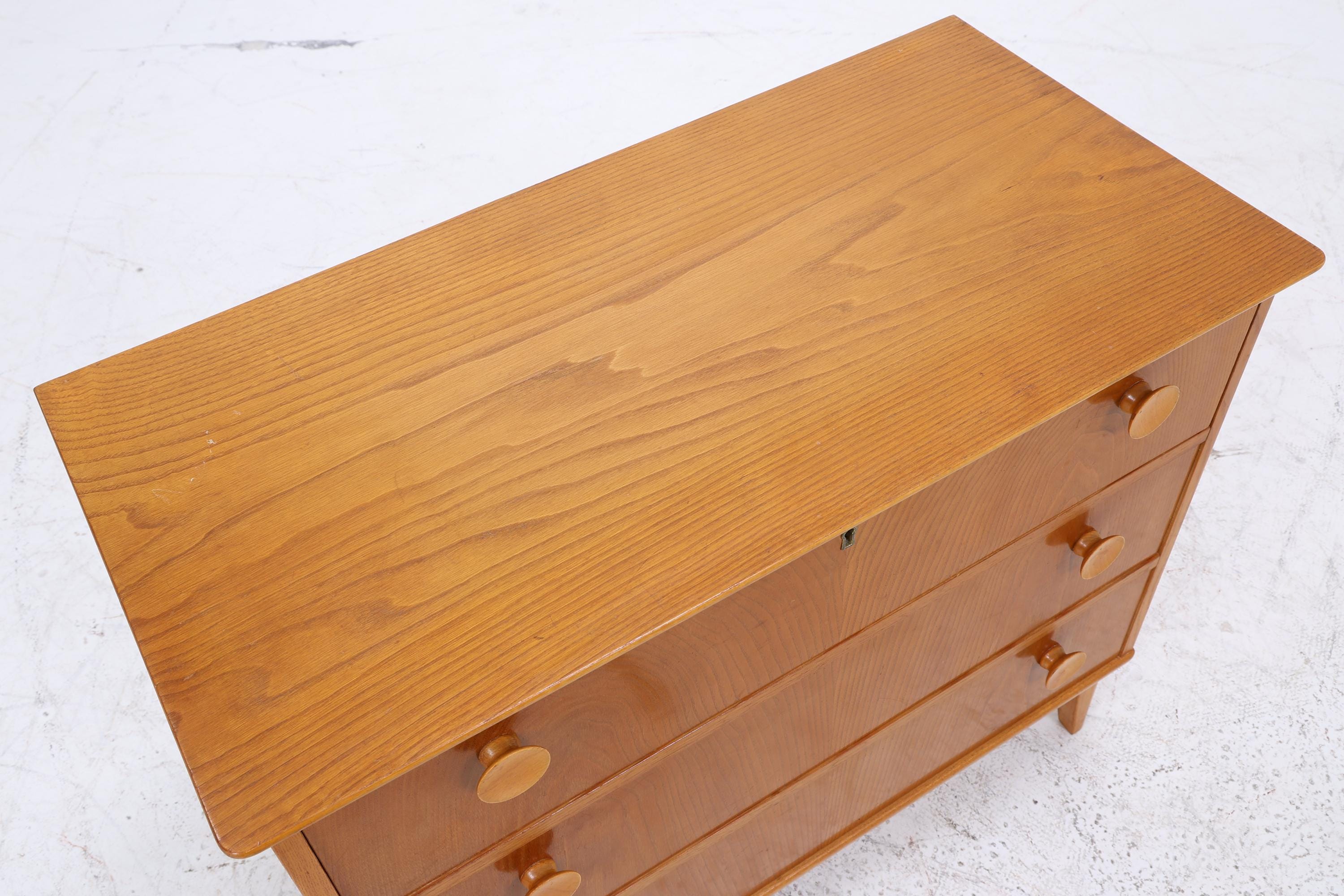 Mid Century Schubladen Kommode 60er | Vintage Schrank | Retro Holz Aufbewahrung