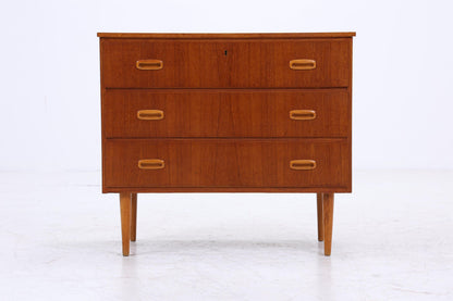 Vintage Teak Schubladen Kommode | Mid Century Schubladen Schrank | Holz Aufbewahrung 60er 70er Jahre