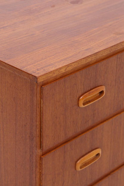 Vintage Teak Schubladen Kommode | Mid Century Schubladen Schrank | Holz Aufbewahrung 60er 70er Jahre