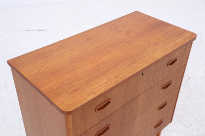 Vintage Teak Schubladen Kommode | Mid Century Schubladen Schrank | Holz Aufbewahrung 60er 70er Jahre