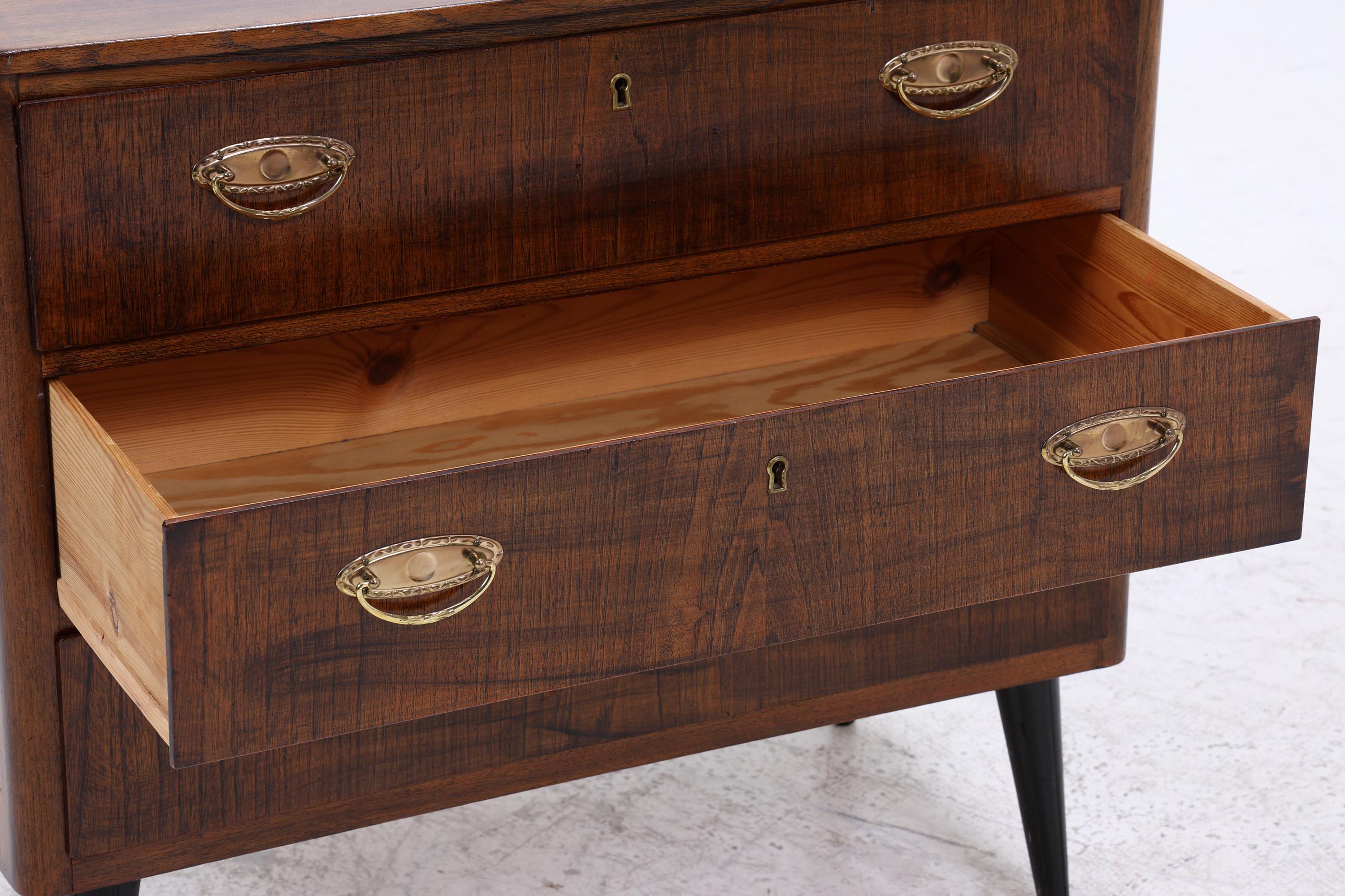 Vintage Schubladen Kommode | Mid Century Schubladen Schrank |  60er 70er Jahre Holz Aufbewahrung