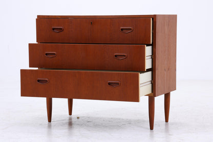 Vintage Teak Schubladen Kommode | Mid Century Schubladen Schrank | Holz Aufbewahrung 60er 70er Jahre