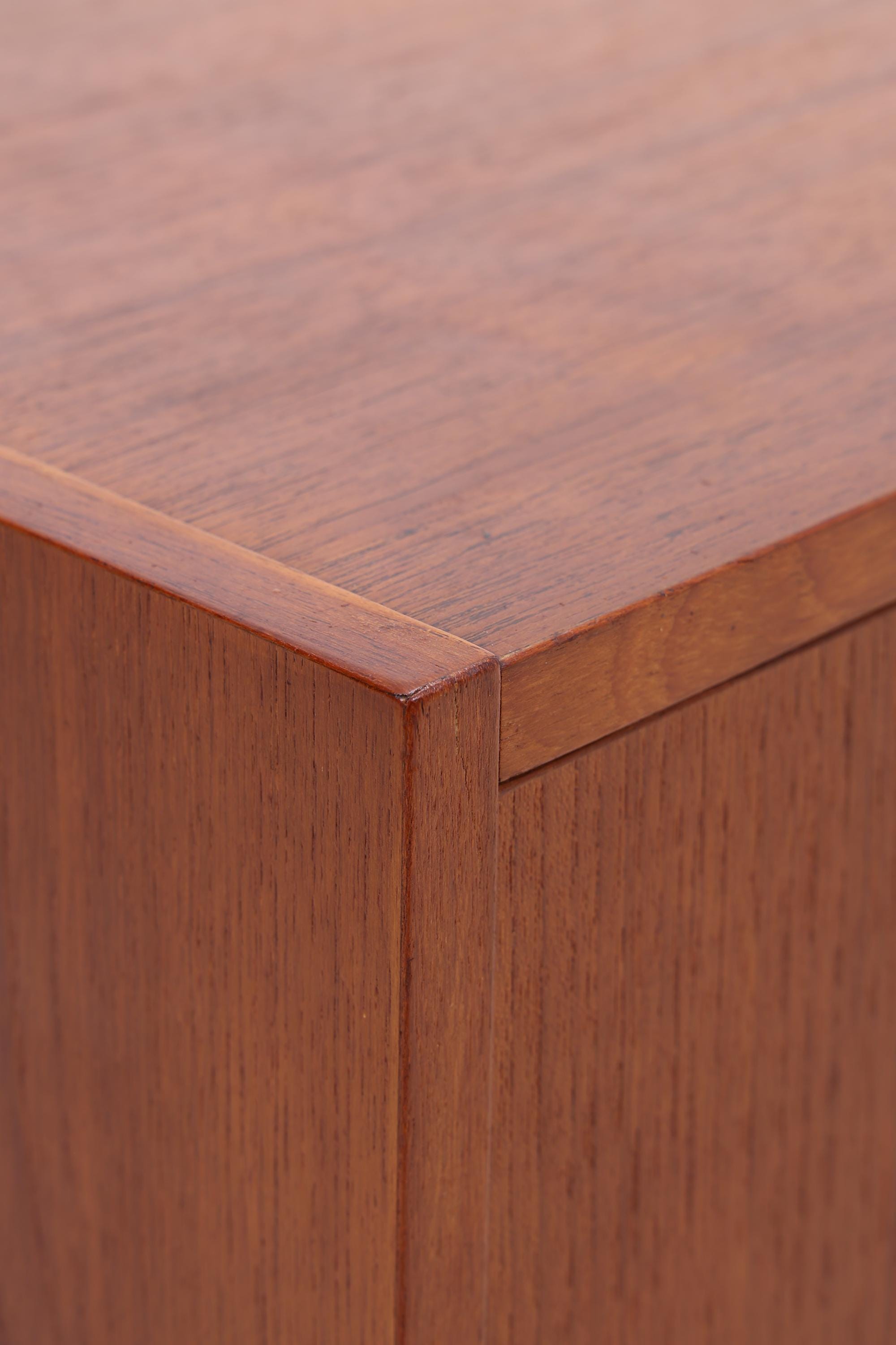 Vintage Teak Schubladen Kommode | Mid Century Schubladen Schrank | Holz Aufbewahrung 60er 70er Jahre