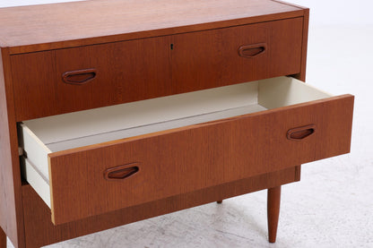 Vintage Teak Schubladen Kommode | Mid Century Schubladen Schrank | Holz Aufbewahrung 60er 70er Jahre