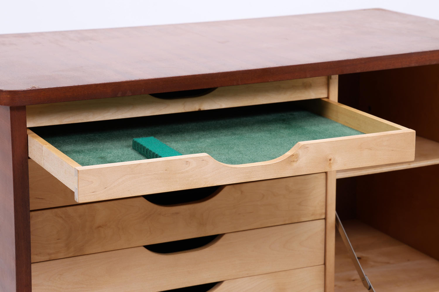 Wunderschöne Vintage Kommode 60er | Mid Century Schrank Klapptür &amp; Schubladen | Retro Holz Aufbewahrung