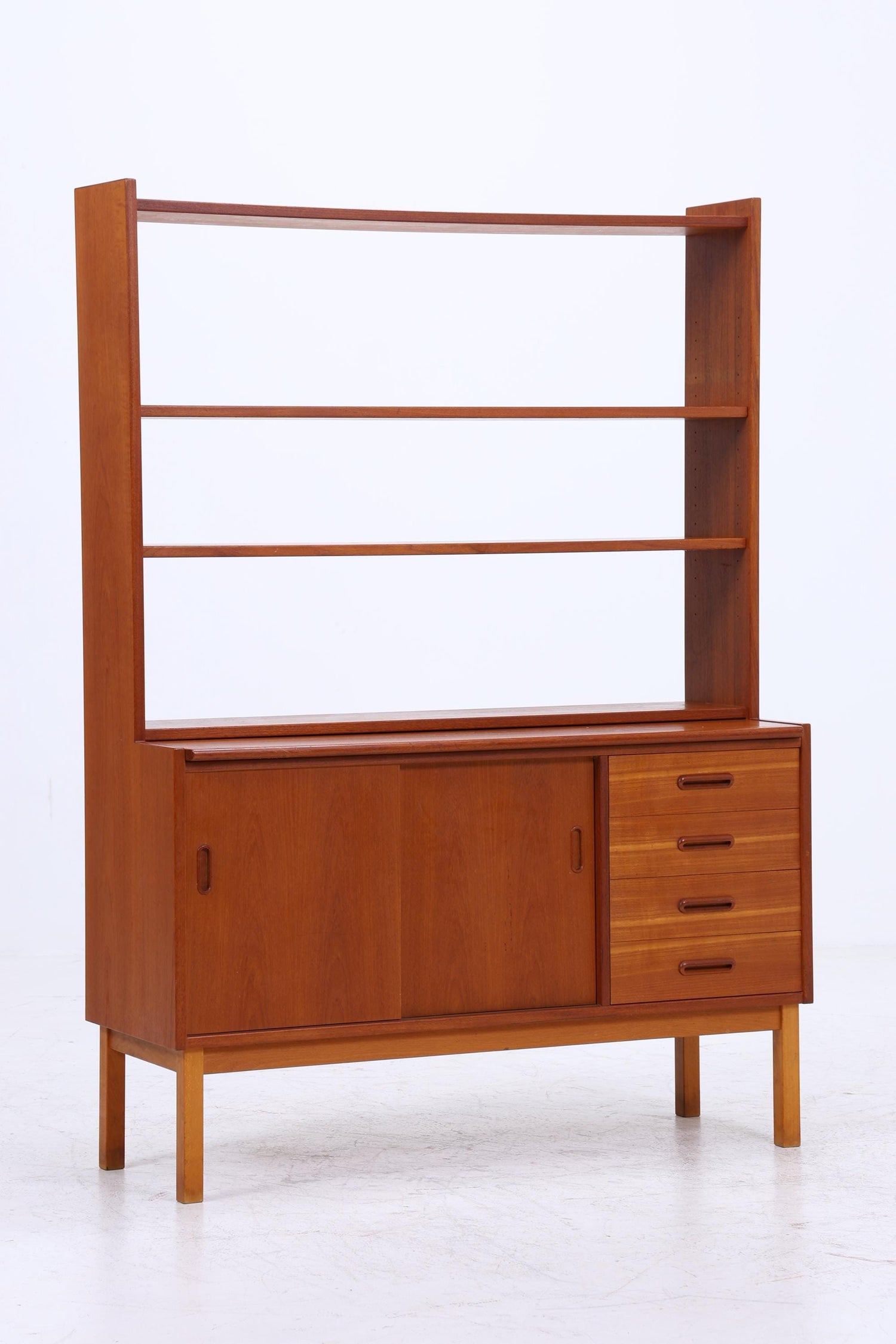 Vintage Teak Regal 60er Jahre | Mid Century Schank Sekretär Retro Holz Aufbewahrung