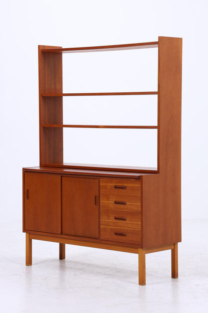 Vintage Teak Regal 60er Jahre | Mid Century Schank Sekretär Retro Holz Aufbewahrung