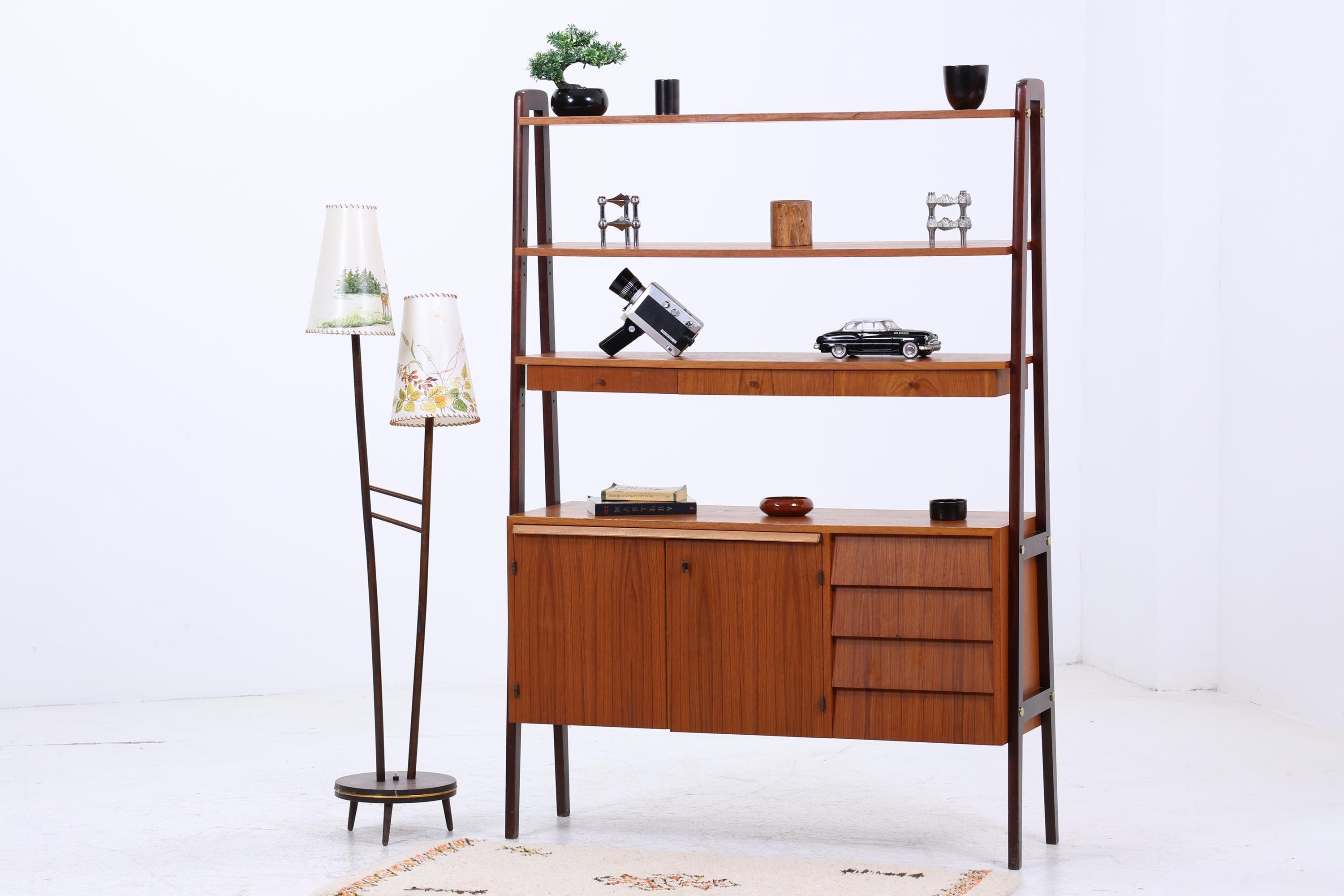 Vintage Teak Regal | Mid Century Schank Sekretär Retro Holz Aufbewahrung 60er 70er