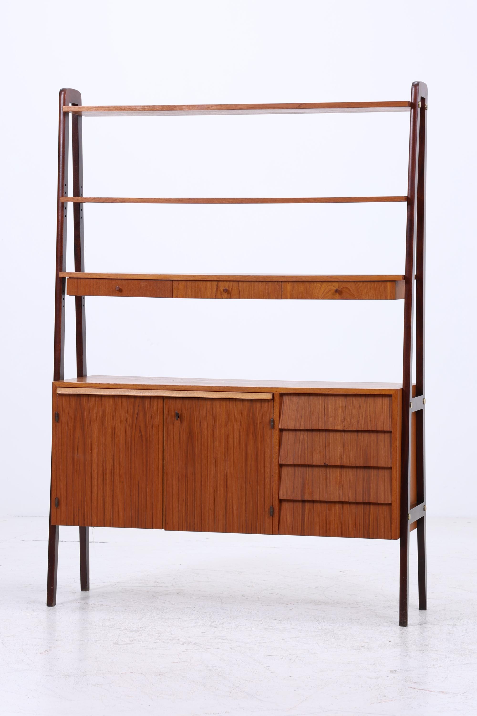 Vintage Teak Regal | Mid Century Schank Sekretär Retro Holz Aufbewahrung 60er 70er