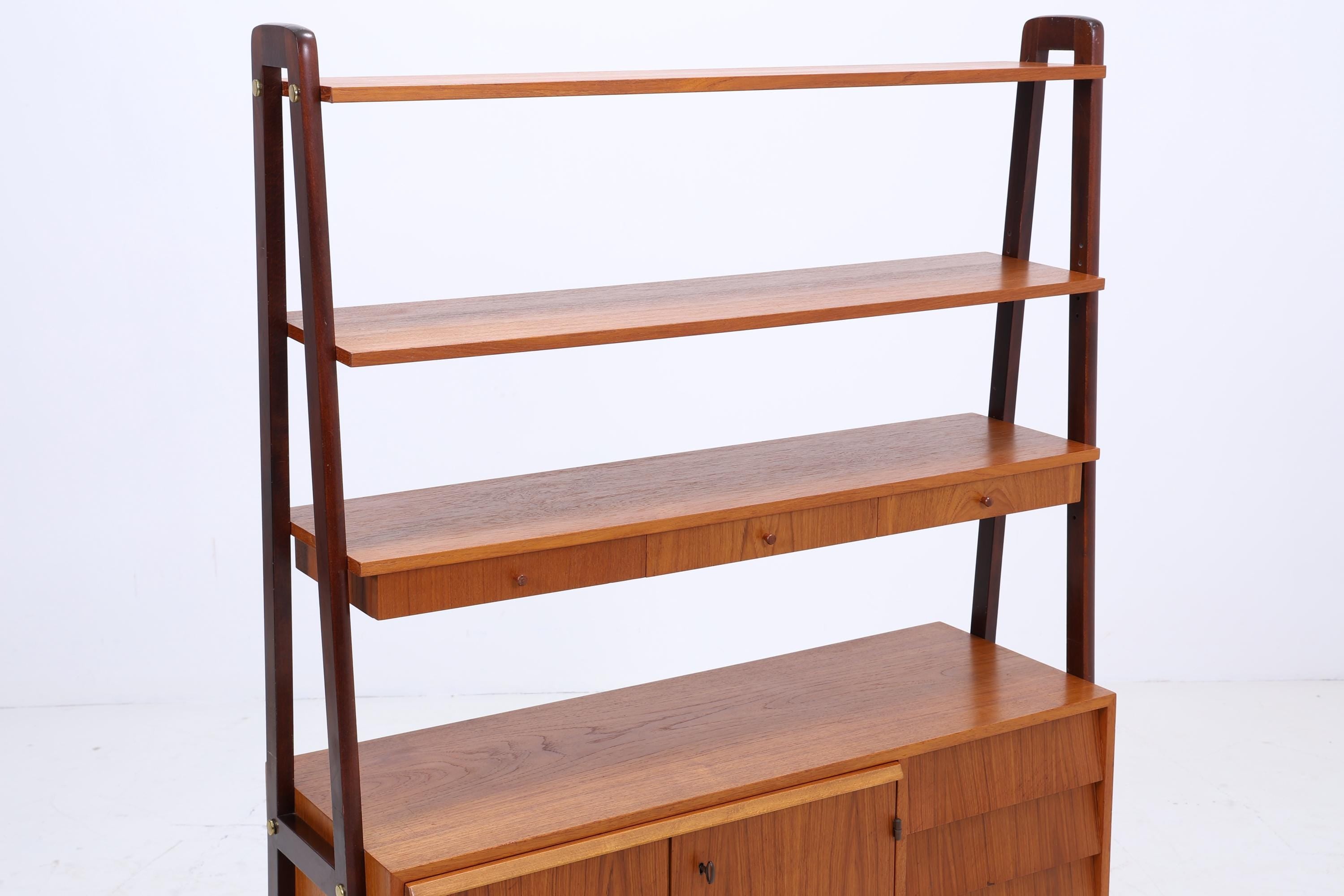 Vintage Teak Regal | Mid Century Schank Sekretär Retro Holz Aufbewahrung 60er 70er