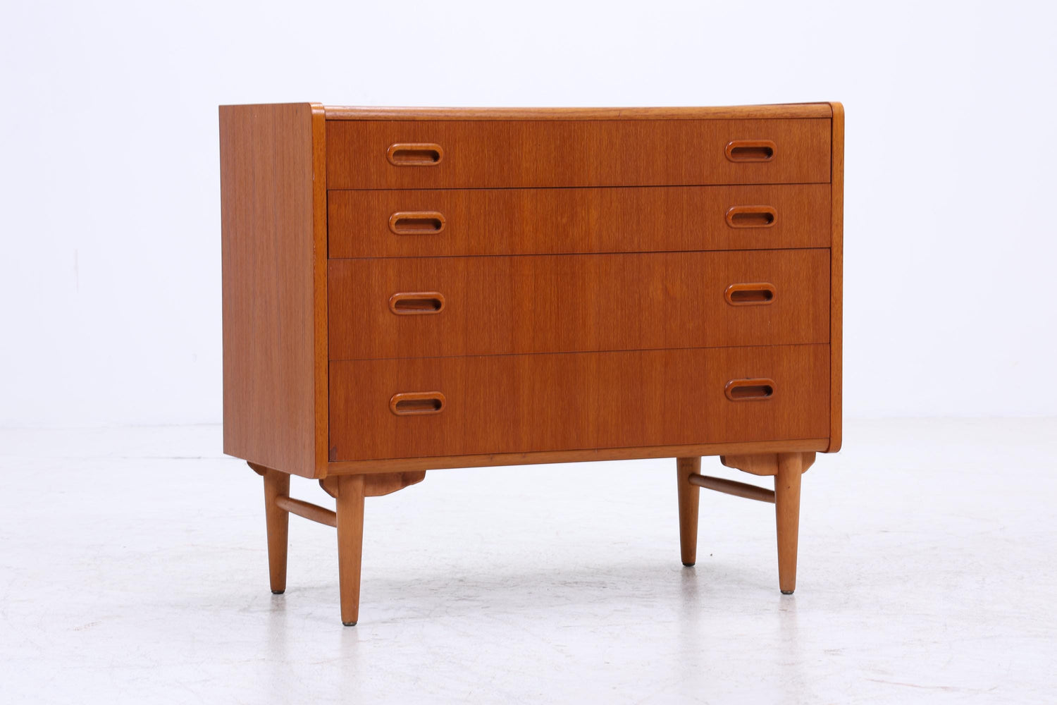 Vintage Teak Schubladen Kommode | Mid Century Schubladen Schrank | Holz Aufbewahrung 60er 70er Jahre