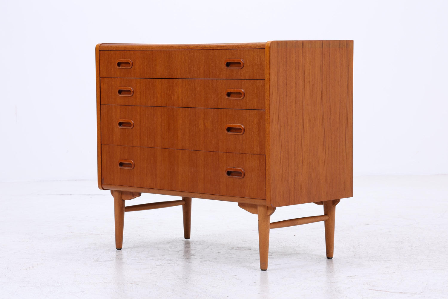 Vintage Teak Schubladen Kommode | Mid Century Schubladen Schrank | Holz Aufbewahrung 60er 70er Jahre