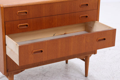 Vintage Teak Schubladen Kommode | Mid Century Schubladen Schrank | Holz Aufbewahrung 60er 70er Jahre