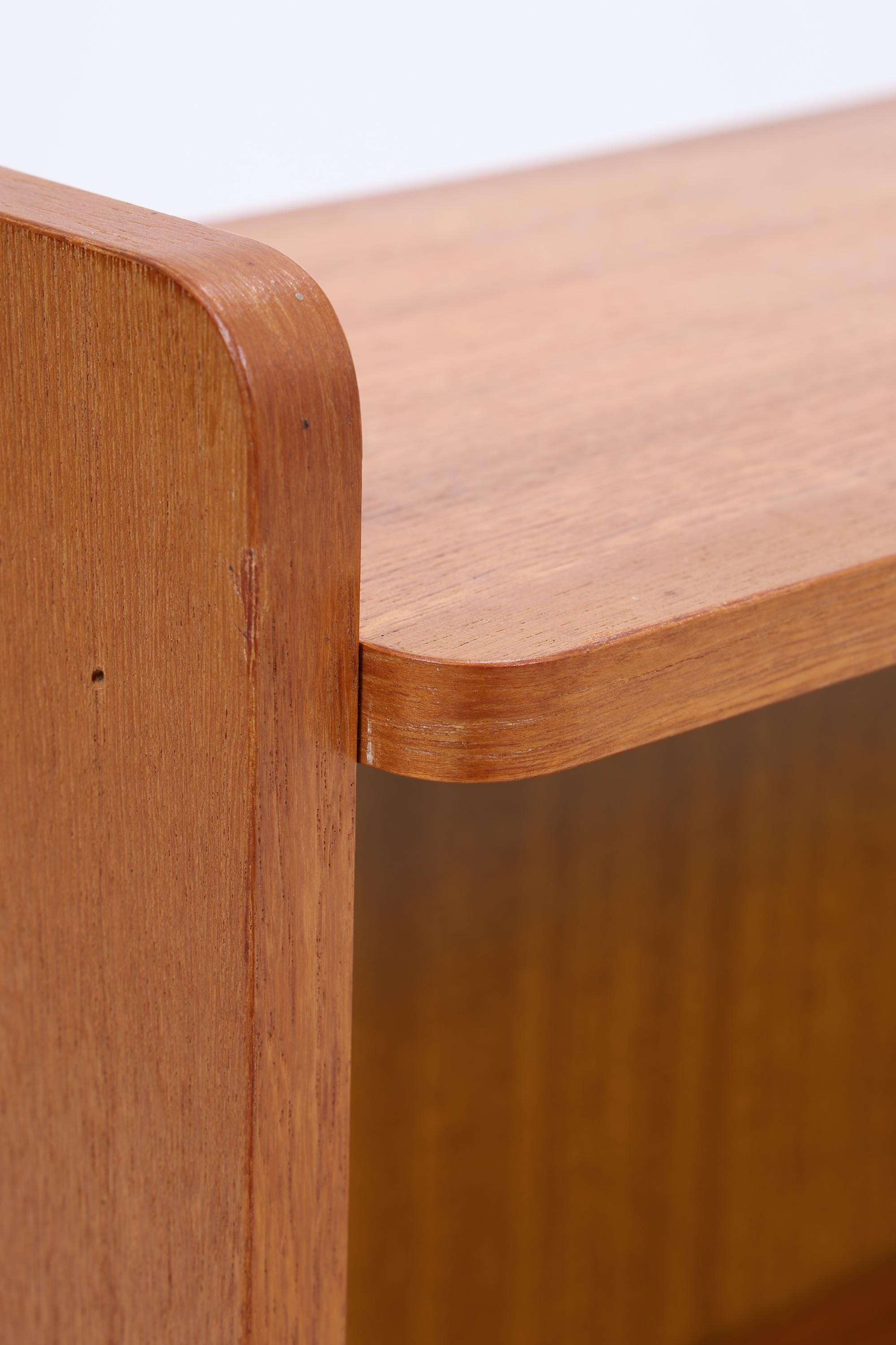 Kleines Vintage Teak Bücherregal | Mid Century Regal | 60er Retro Holz Aufbewahrung