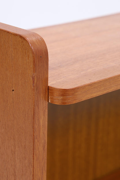 Kleines Vintage Teak Bücherregal | Mid Century Regal | 60er Retro Holz Aufbewahrung