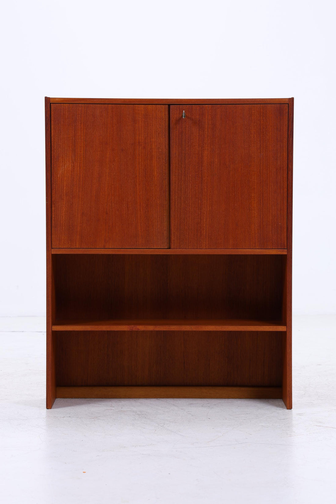 Kleines Vintage Teak Regal | Mid Century Schrank | 60er Retro Holz Aufbewahrung