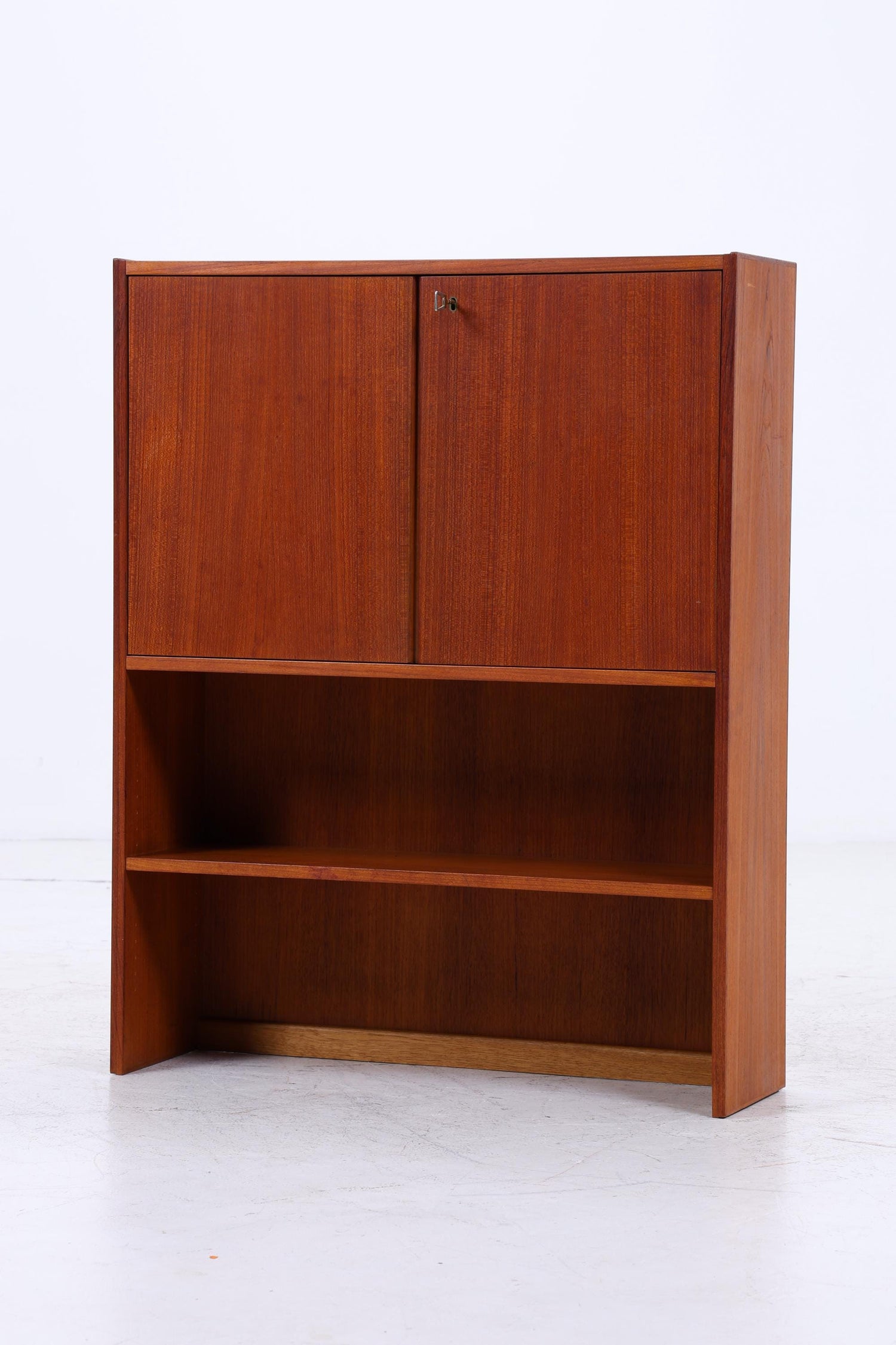 Kleines Vintage Teak Regal | Mid Century Schrank | 60er Retro Holz Aufbewahrung
