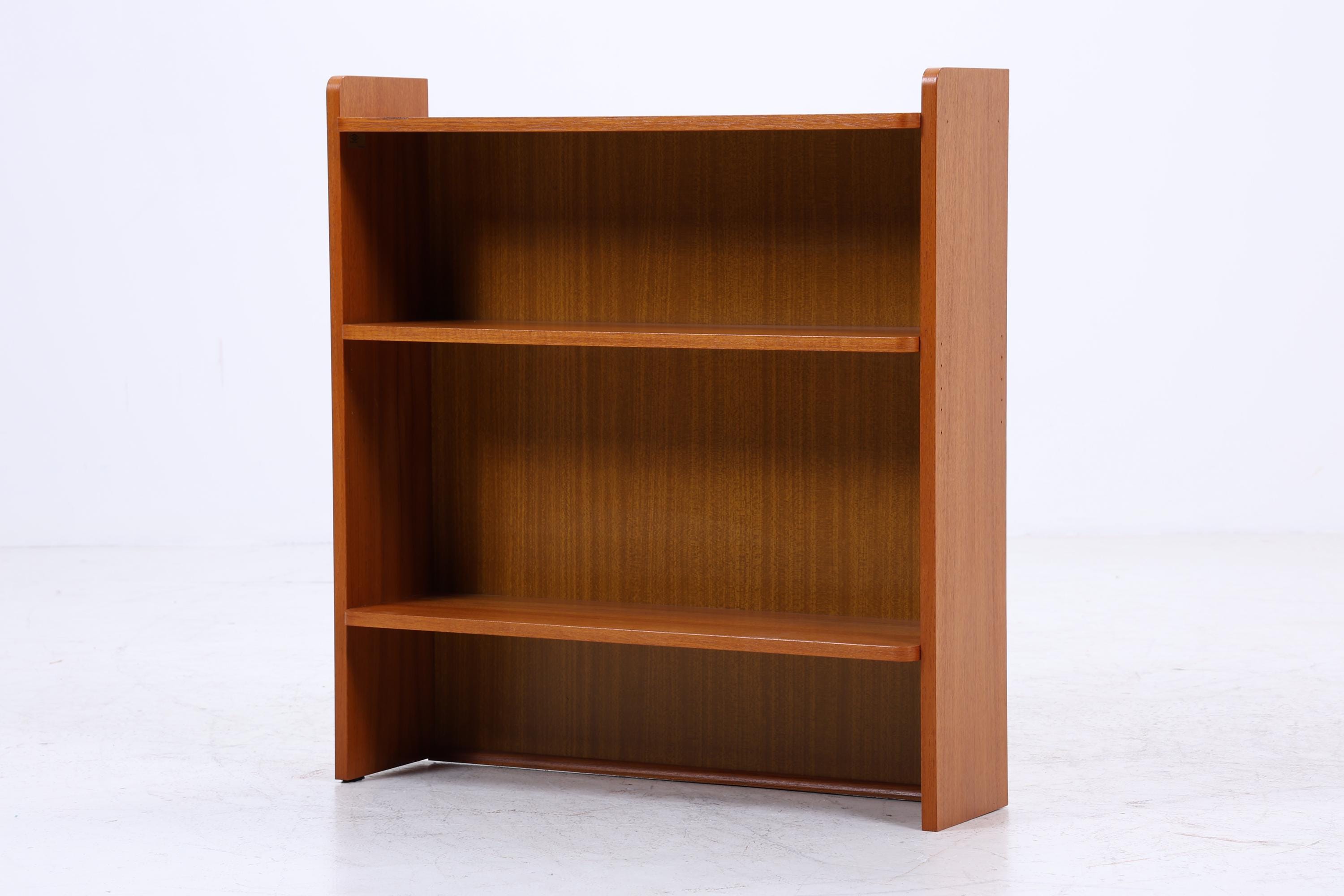 Kleines Vintage Teak Bücherregal | Mid Century Regal | 60er Retro Holz Aufbewahrung