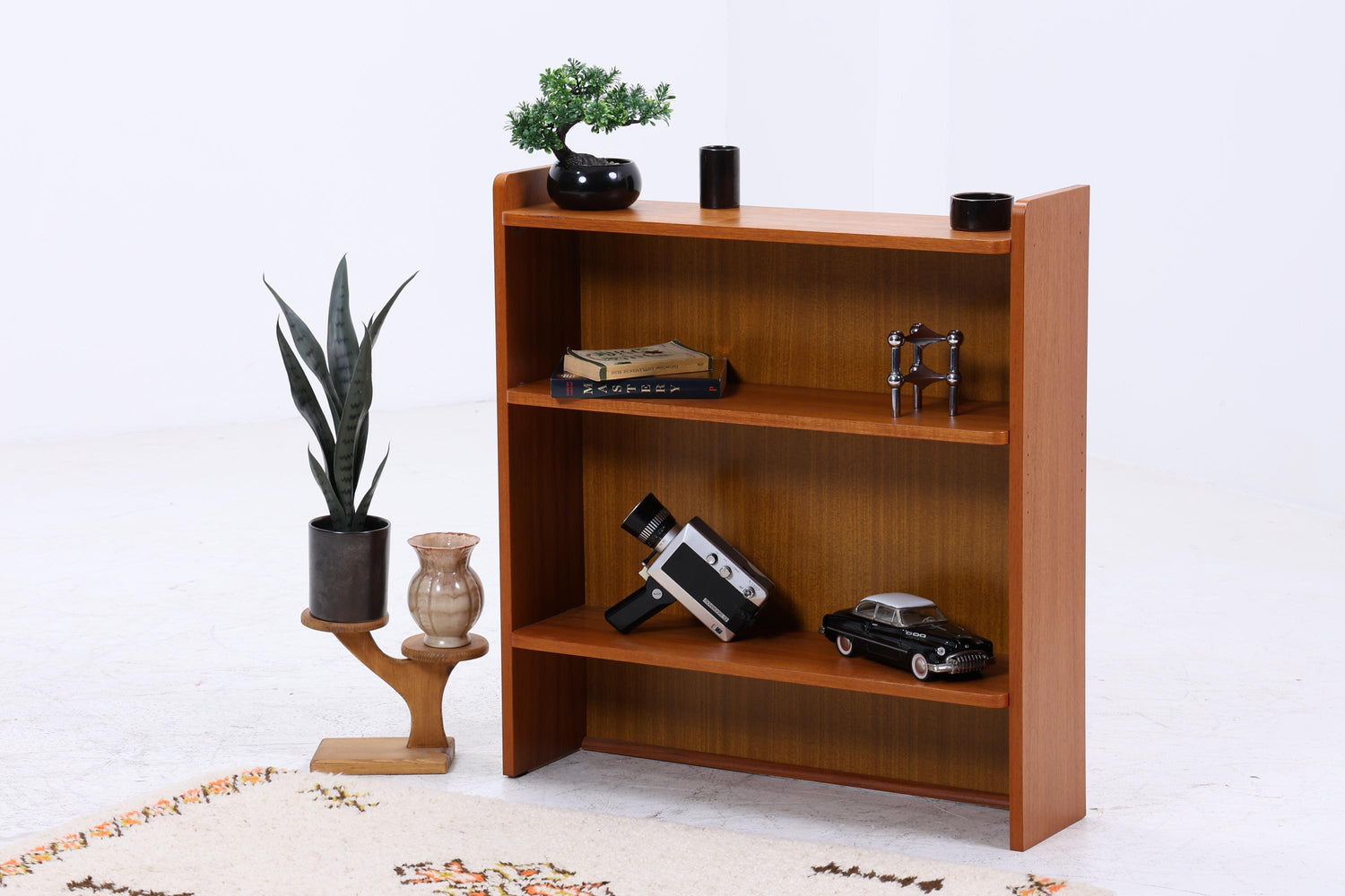 Kleines Vintage Teak Bücherregal | Mid Century Regal