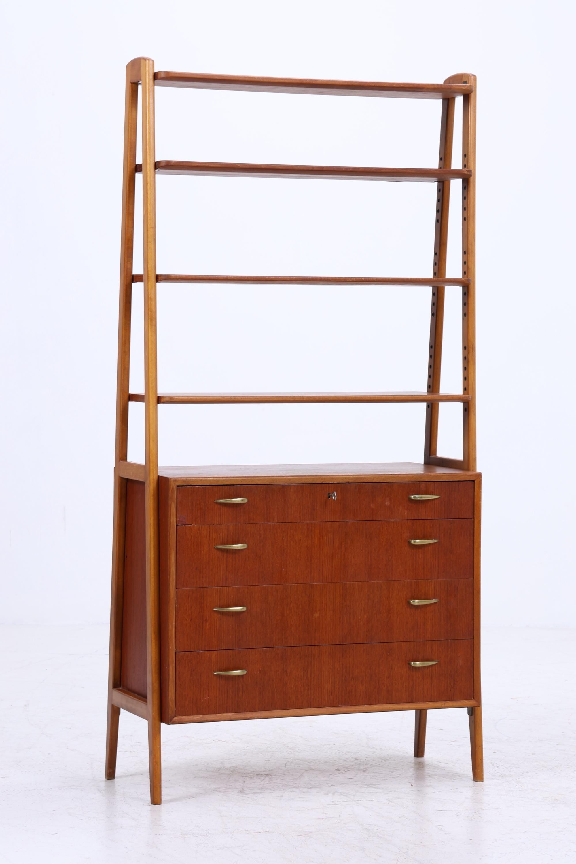 Vintage Teak Regal 60er Jahre | Mid Century Schank Retro Holz Aufbewahrung