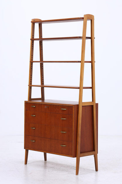 Vintage Teak Regal 60er Jahre | Mid Century Schank Retro Holz Aufbewahrung