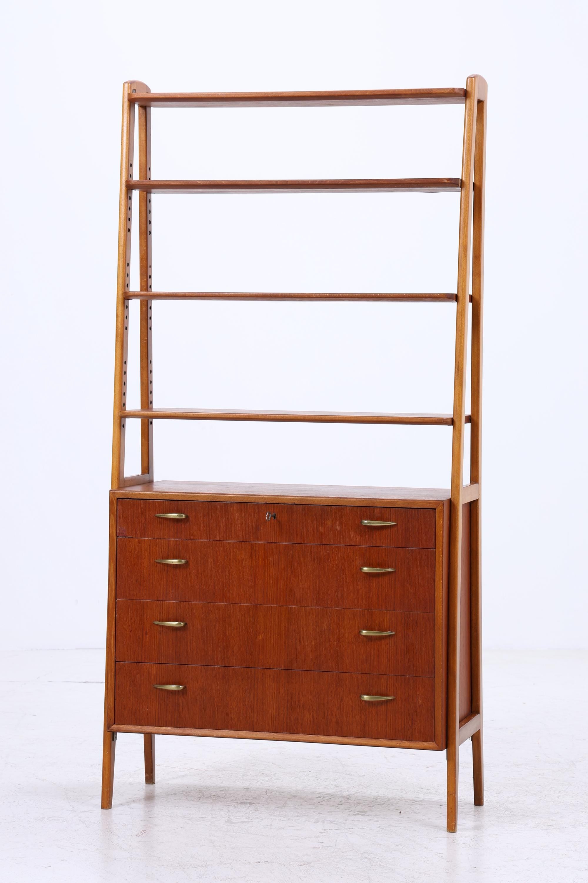 Vintage Teak Regal 60er Jahre | Mid Century Schank Retro Holz Aufbewahrung