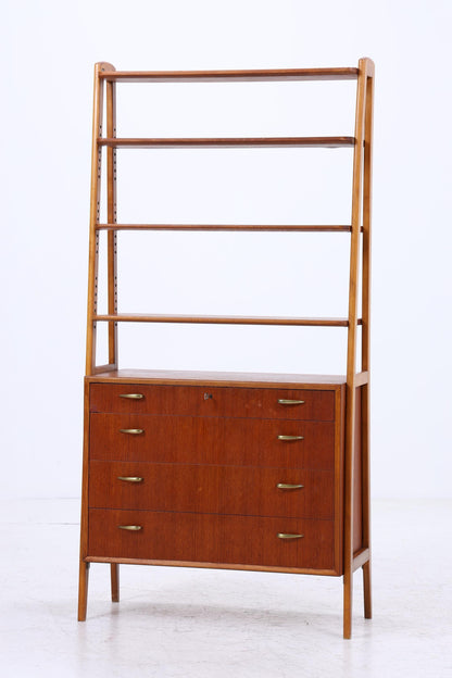 Vintage Teak Regal 60er Jahre | Mid Century Schank Retro Holz Aufbewahrung