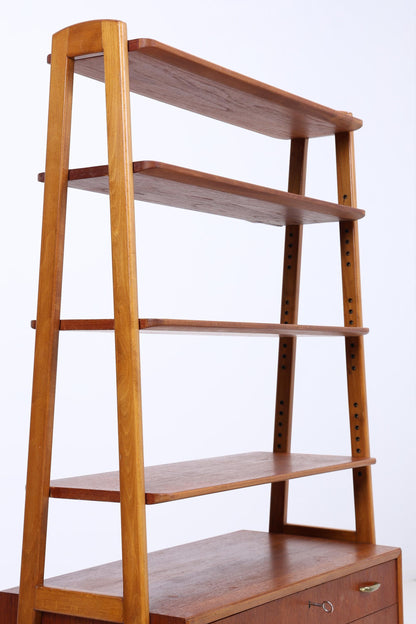 Vintage Teak Regal 60er Jahre | Mid Century Schank Retro Holz Aufbewahrung