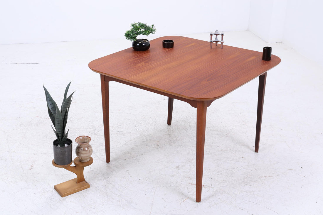 Vintage Teak Esstisch Danish Design | Mid-Century Ausziehbarer Küchentisch 1960er Teak Holz