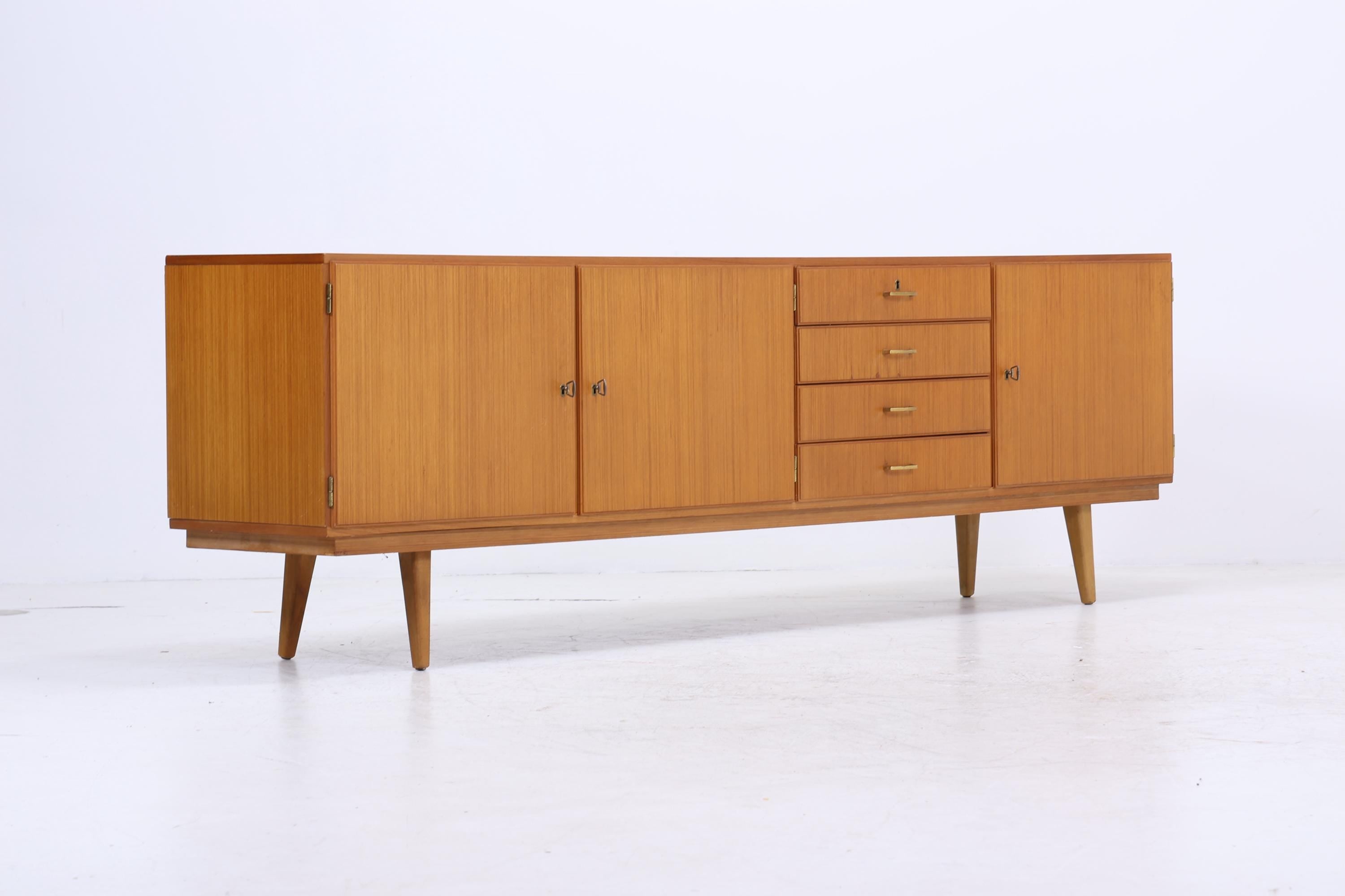 Vintage Sideboard 60er | Mid Century Lowboard | Retro Holz Aufbewahrung