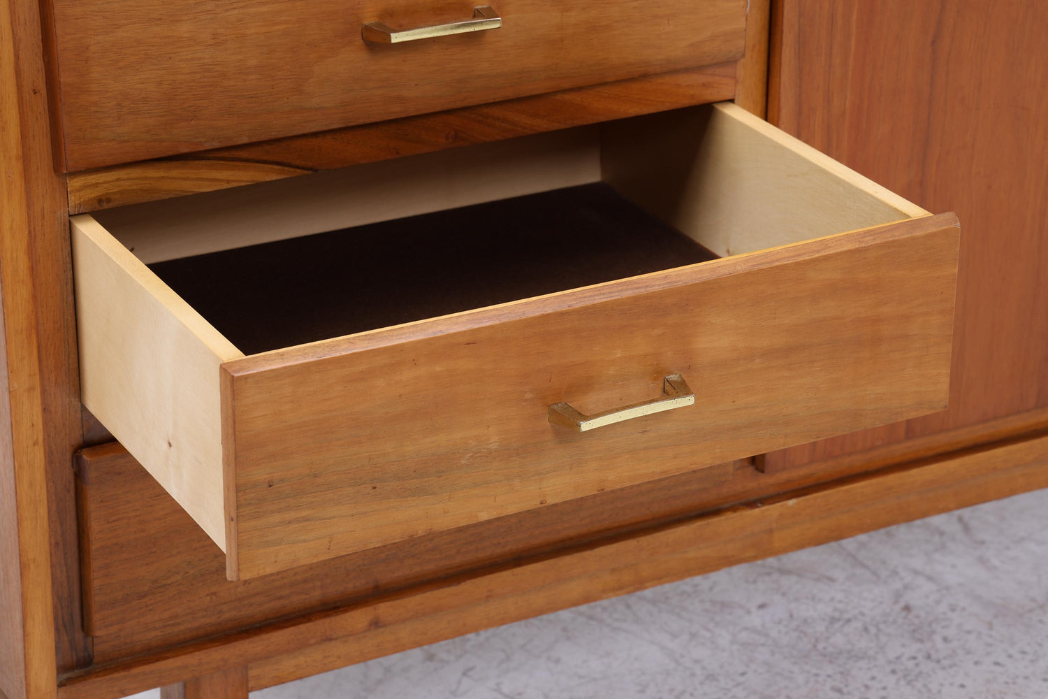 Vintage Sideboard 60er | Mid Century Schubladen Schrank | Retro Holz Aufbewahrung