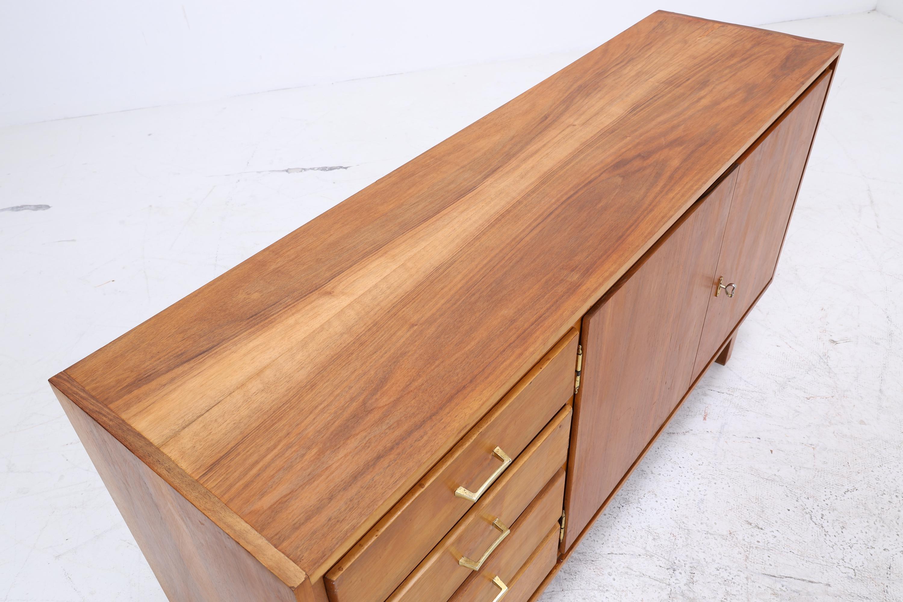 Vintage Sideboard 60er | Mid Century Schubladen Schrank | Retro Holz Aufbewahrung