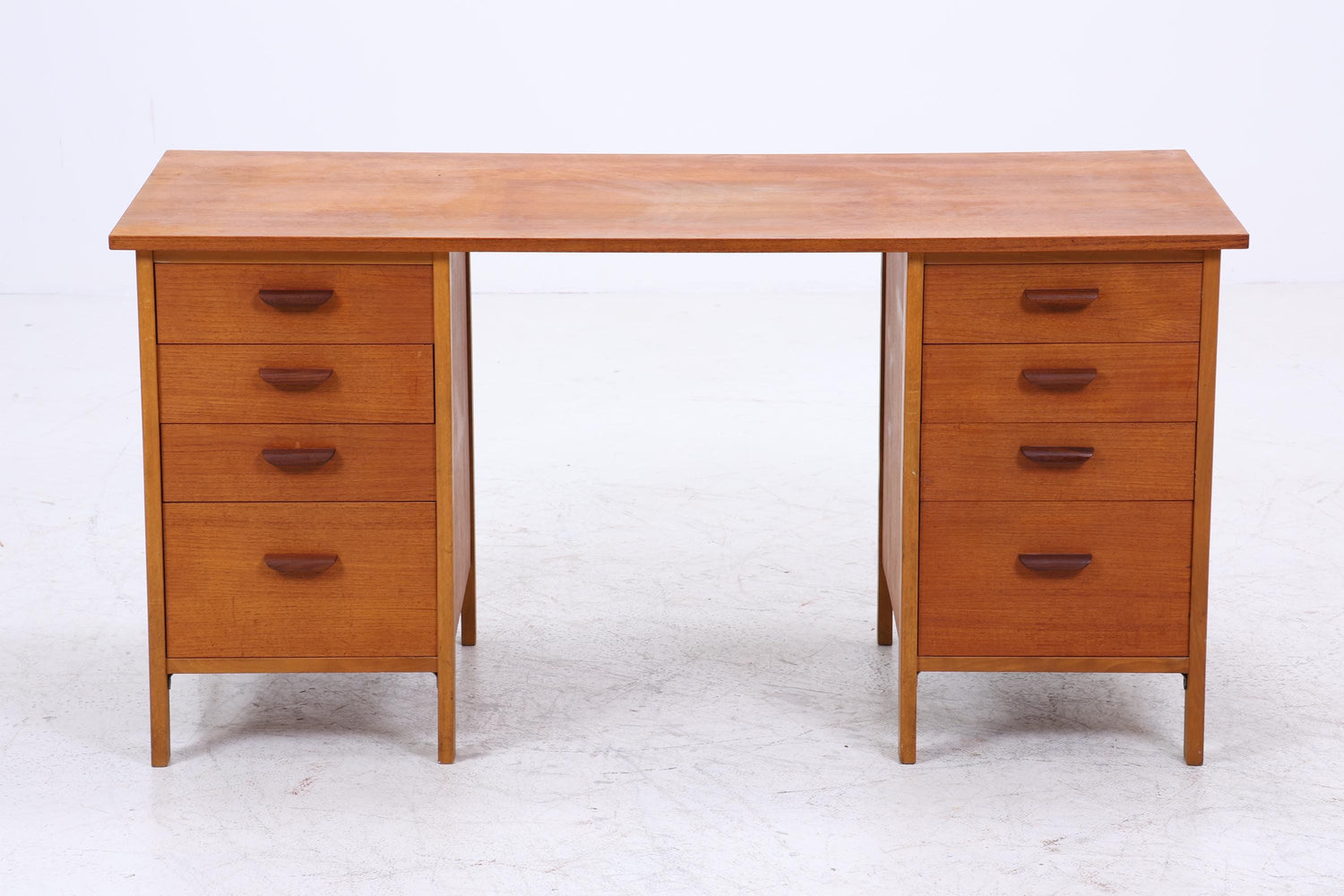 Vintage Teak Schreibtisch aus den 60ern | Mid Century Schubladen Arbeitstisch Bürotisch Tisch Retro Holz