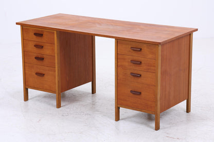 Vintage Teak Schreibtisch aus den 60ern | Mid Century Schubladen Arbeitstisch Bürotisch Tisch Retro Holz
