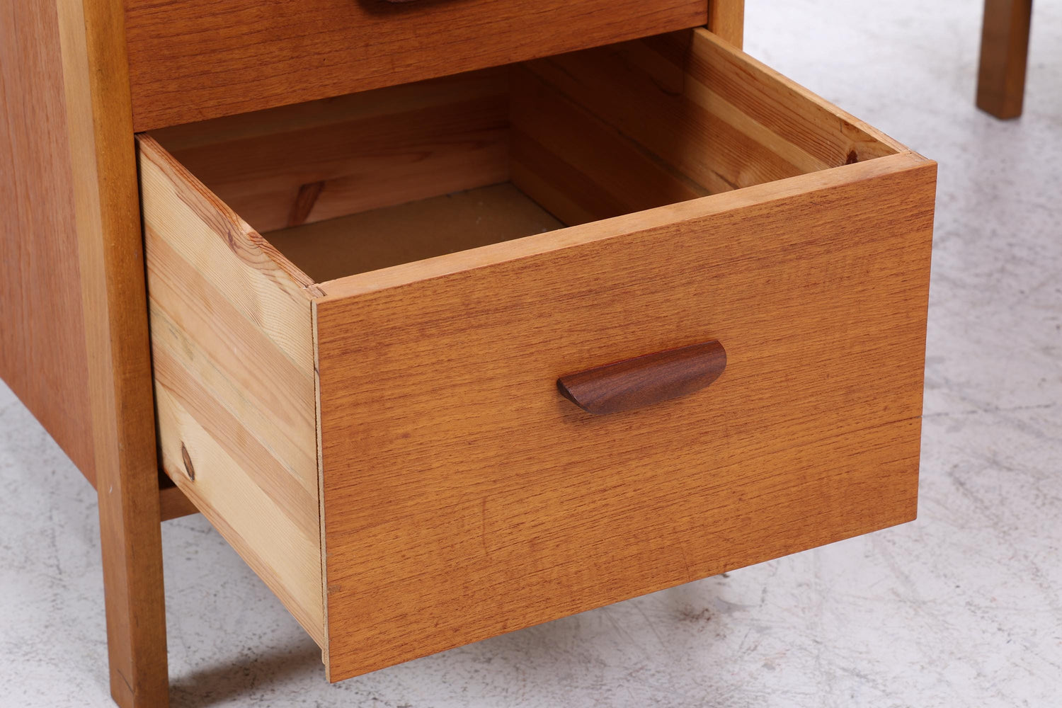 Vintage Teak Schreibtisch aus den 60ern | Mid Century Schubladen Arbeitstisch Bürotisch Tisch Retro Holz