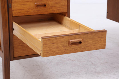 Vintage Teak Schreibtisch aus den 60ern | Mid Century Schubladen Arbeitstisch Bürotisch Tisch Retro Holz