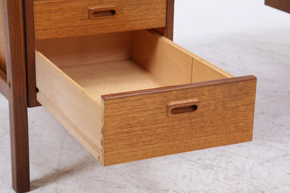 Vintage Teak Schreibtisch aus den 60ern | Mid Century Schubladen Arbeitstisch Bürotisch Tisch Retro Holz
