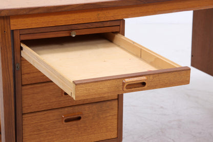 Vintage Teak Schreibtisch aus den 60ern | Mid Century Schubladen Arbeitstisch Bürotisch Tisch Retro Holz
