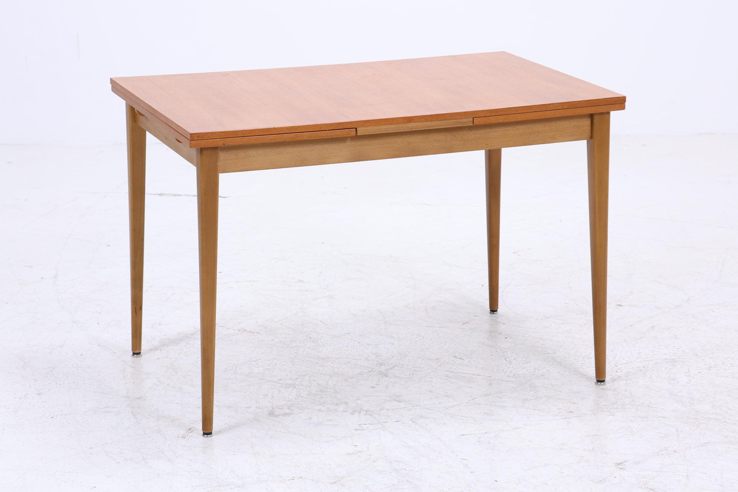 Vintage Teak Esstisch | Mid-Century Ausziehbarer Küchentisch 1960er Teak Holz