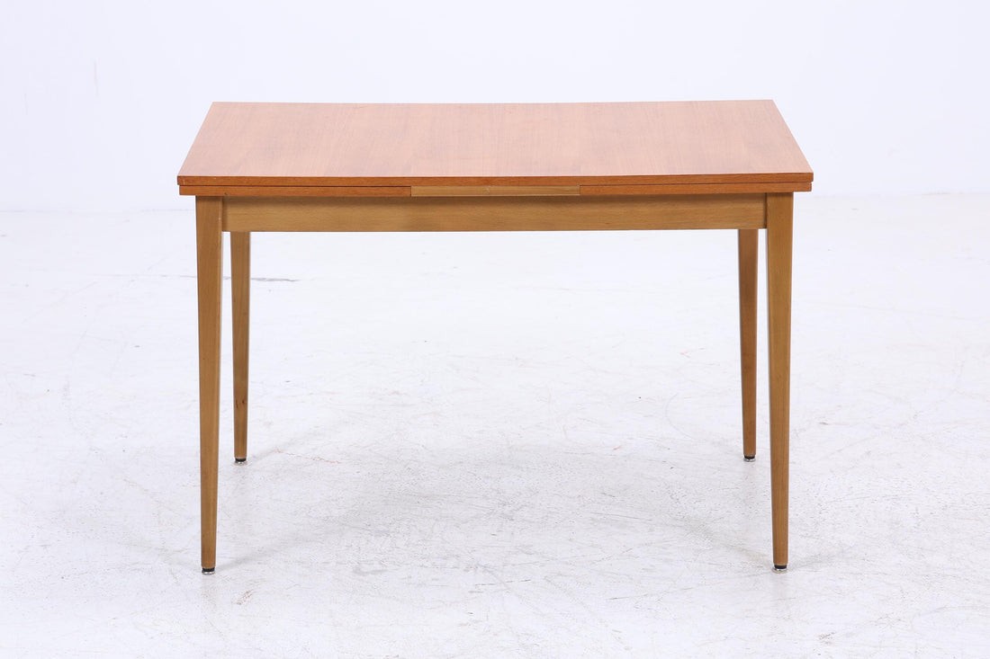 Vintage Teak Esstisch | Mid-Century Ausziehbarer Küchentisch 1960er Teak Holz