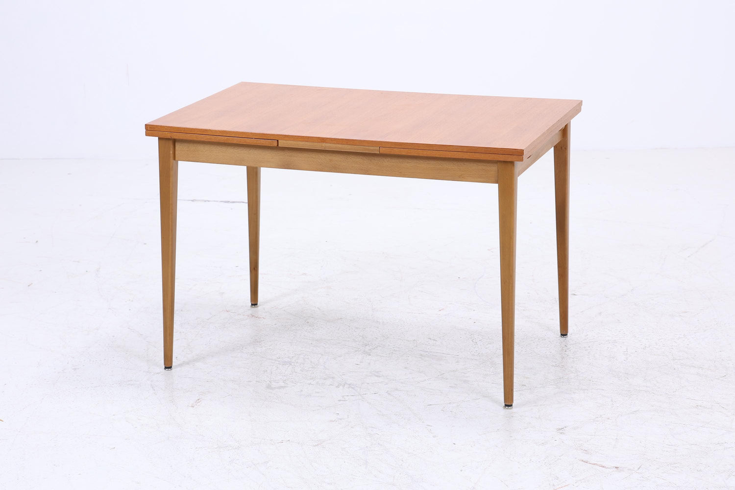 Vintage Teak Esstisch | Mid-Century Ausziehbarer Küchentisch 1960er Teak Holz