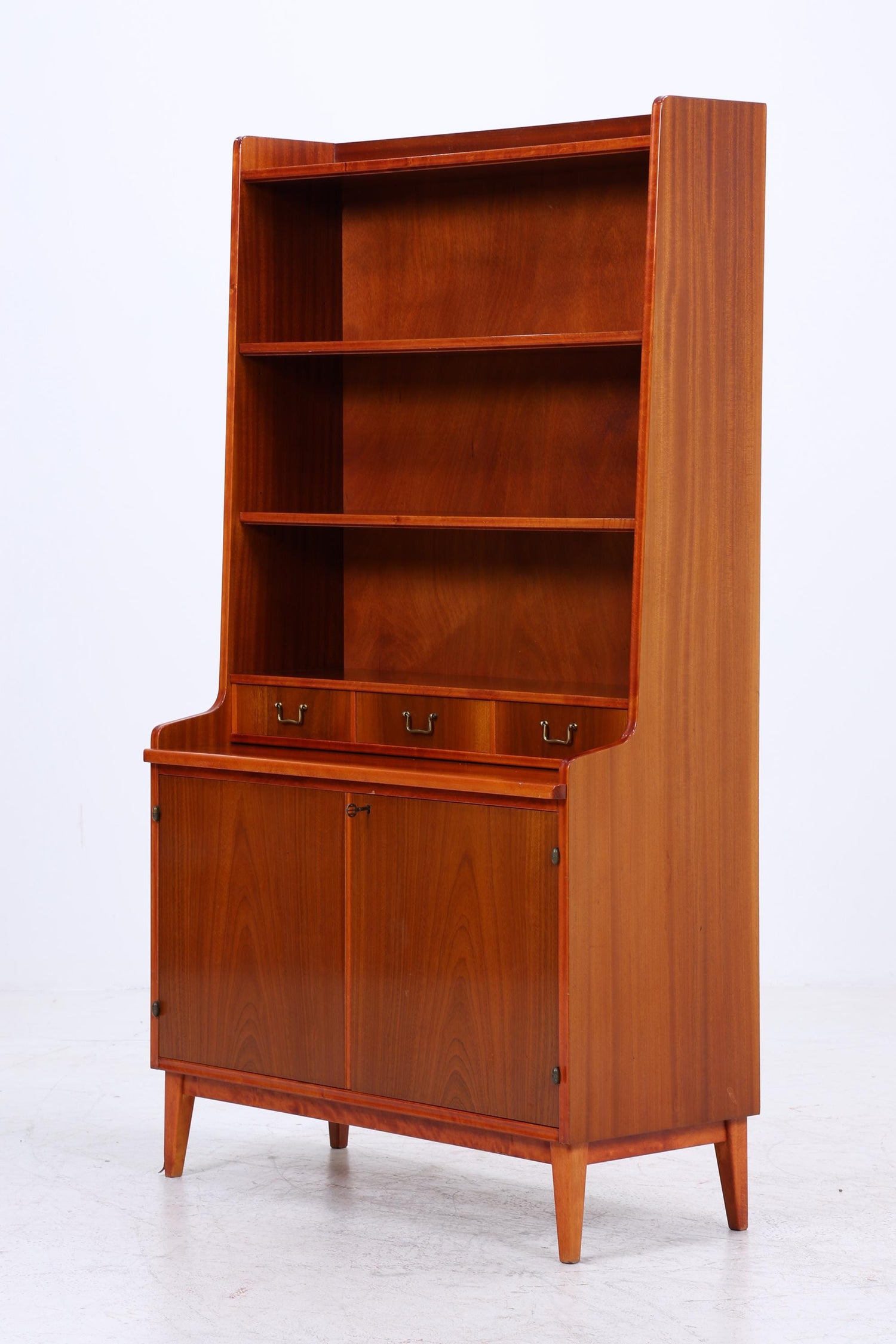 Vintage Regal 60er Jahre | Mid Century Schrank Schubladen Retro Holz Aufbewahrung