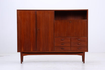 Vintage Teak Schrank 60er Jahre | Mid Century Highboard Holz Aufbewahrung