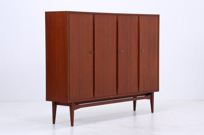 Vintage Teak Schrank 60er Jahre | Mid Century Highboard Schubladen Holz Aufbewahrung